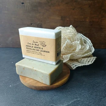 Savon à l'argile verte et laurier